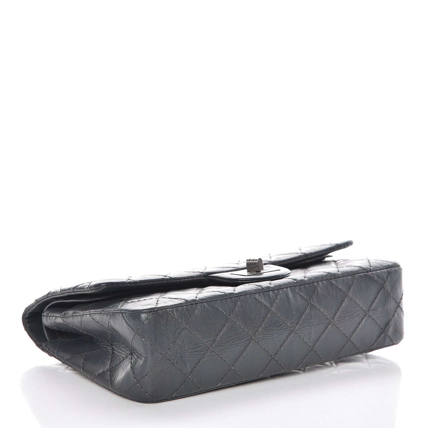 Aged Calfskin Quilted 50th Anniversary 2.55 Reissue 225 Flap Grey
