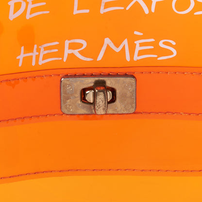 Hermes Vinyl Souvenir De L'Exposition Kelly Orange 8 of 8