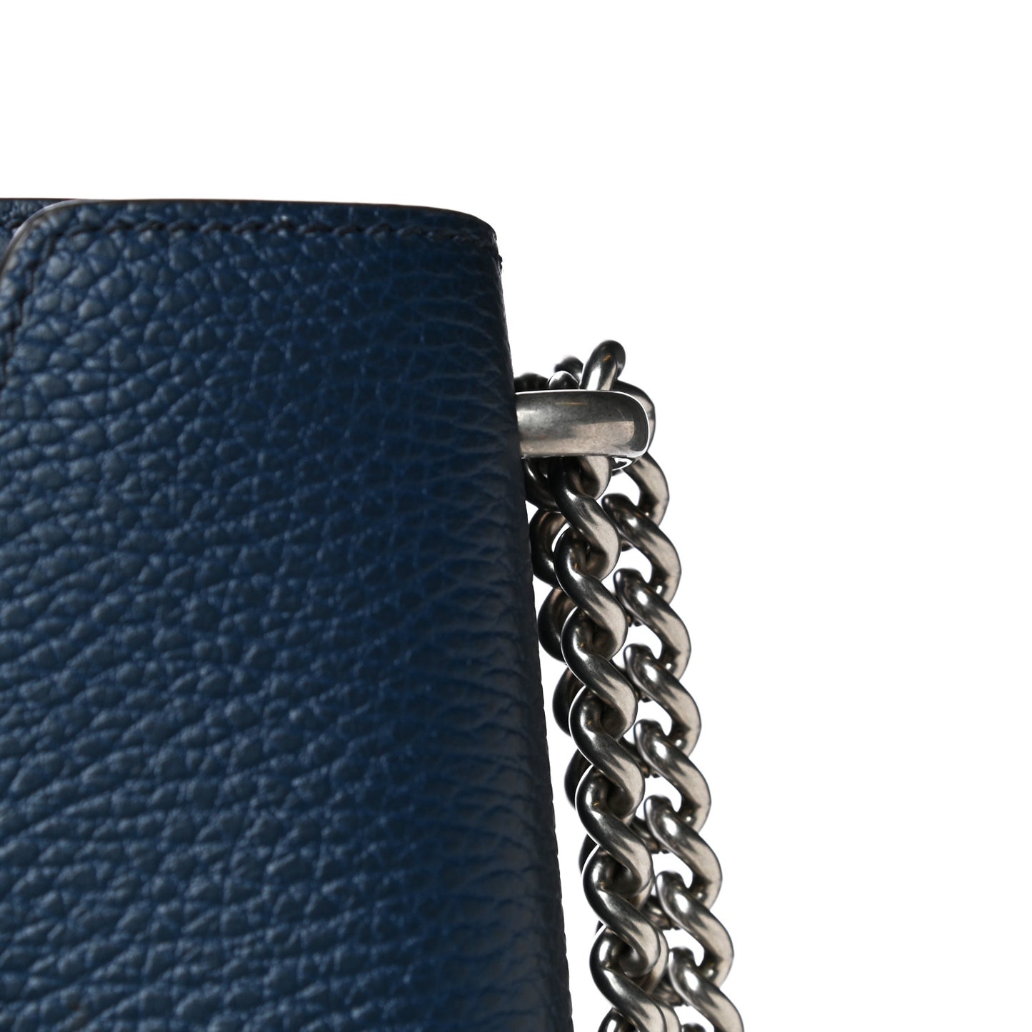 Dollar Calfskin Crystal Mini Dionysus Shoulder Bag Blue Agata Montana Sapphire
