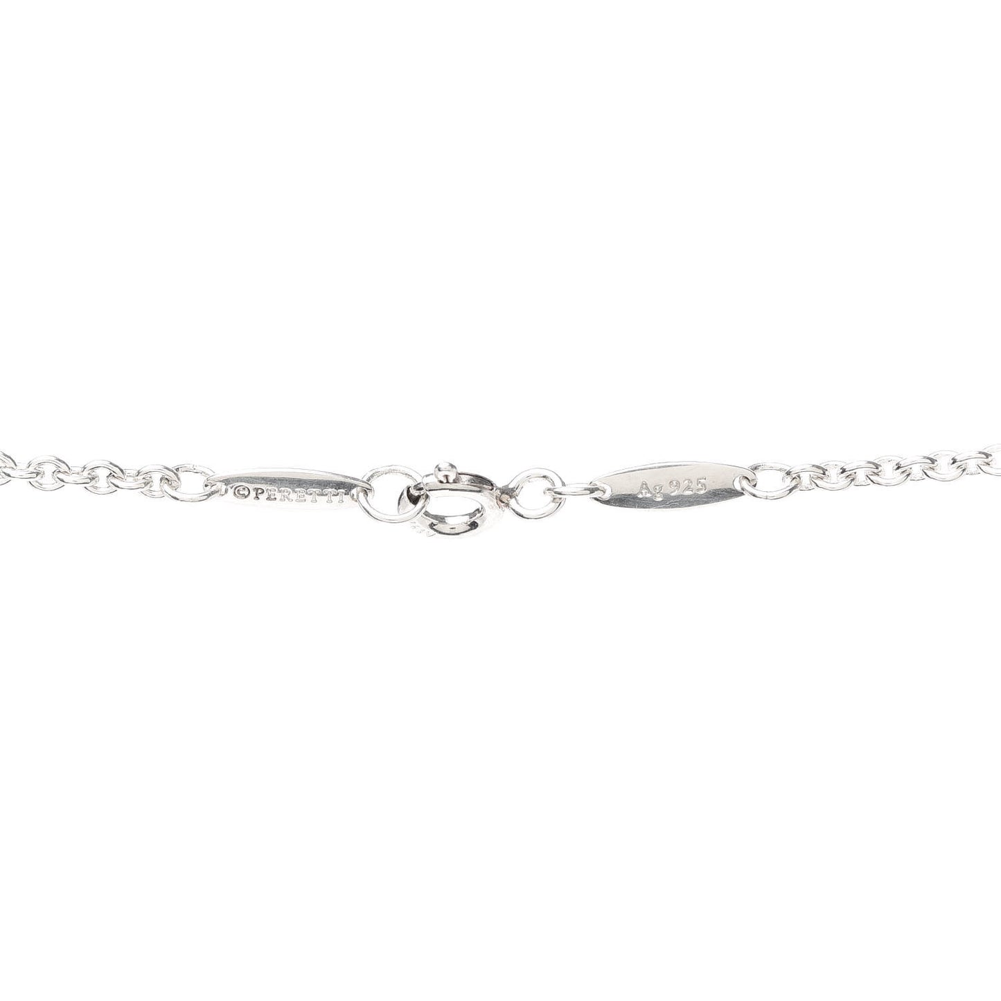 Sterling Silver Elsa Peretti Open Heart Lariat Necklace