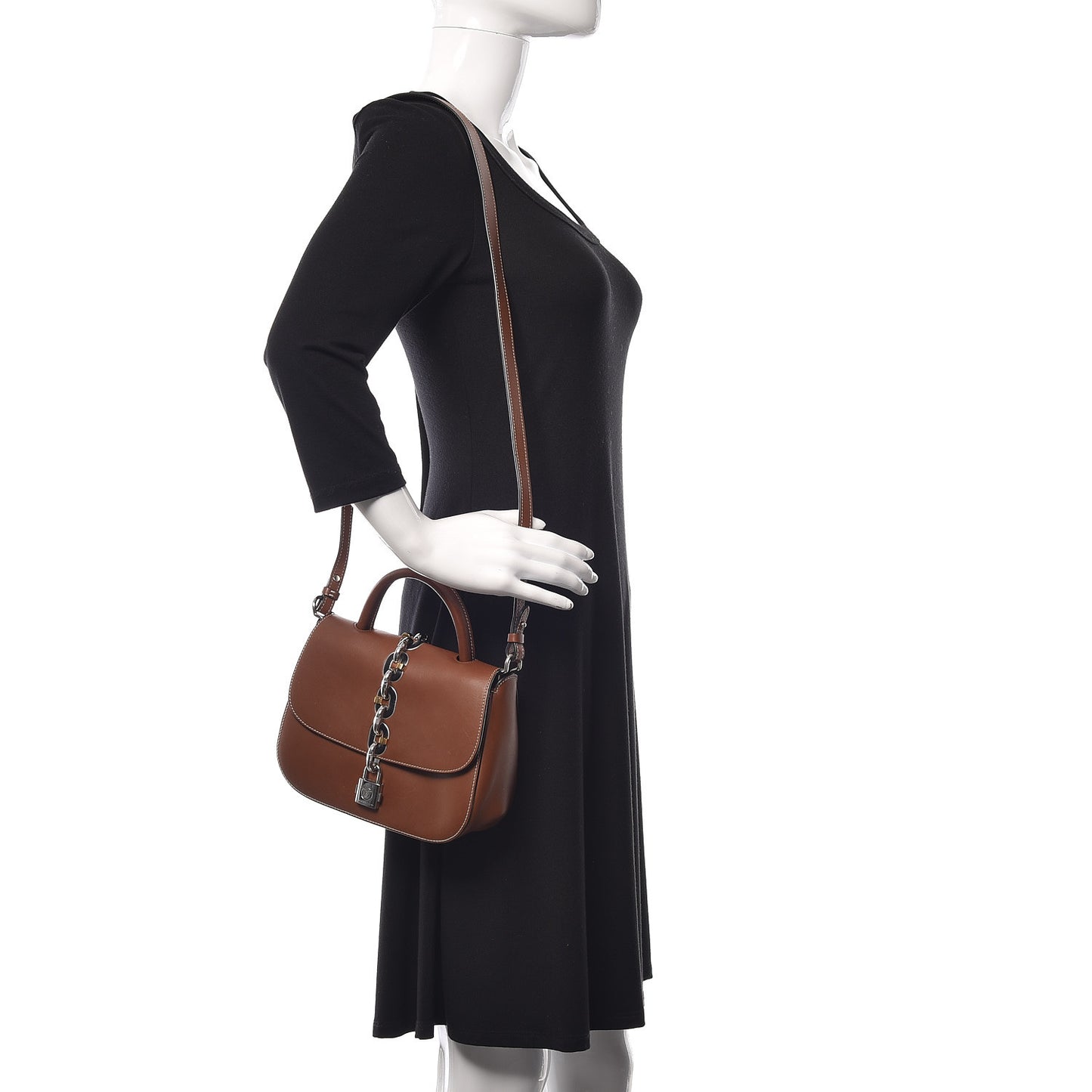 Calfskin Chain It Bag PM Fauve