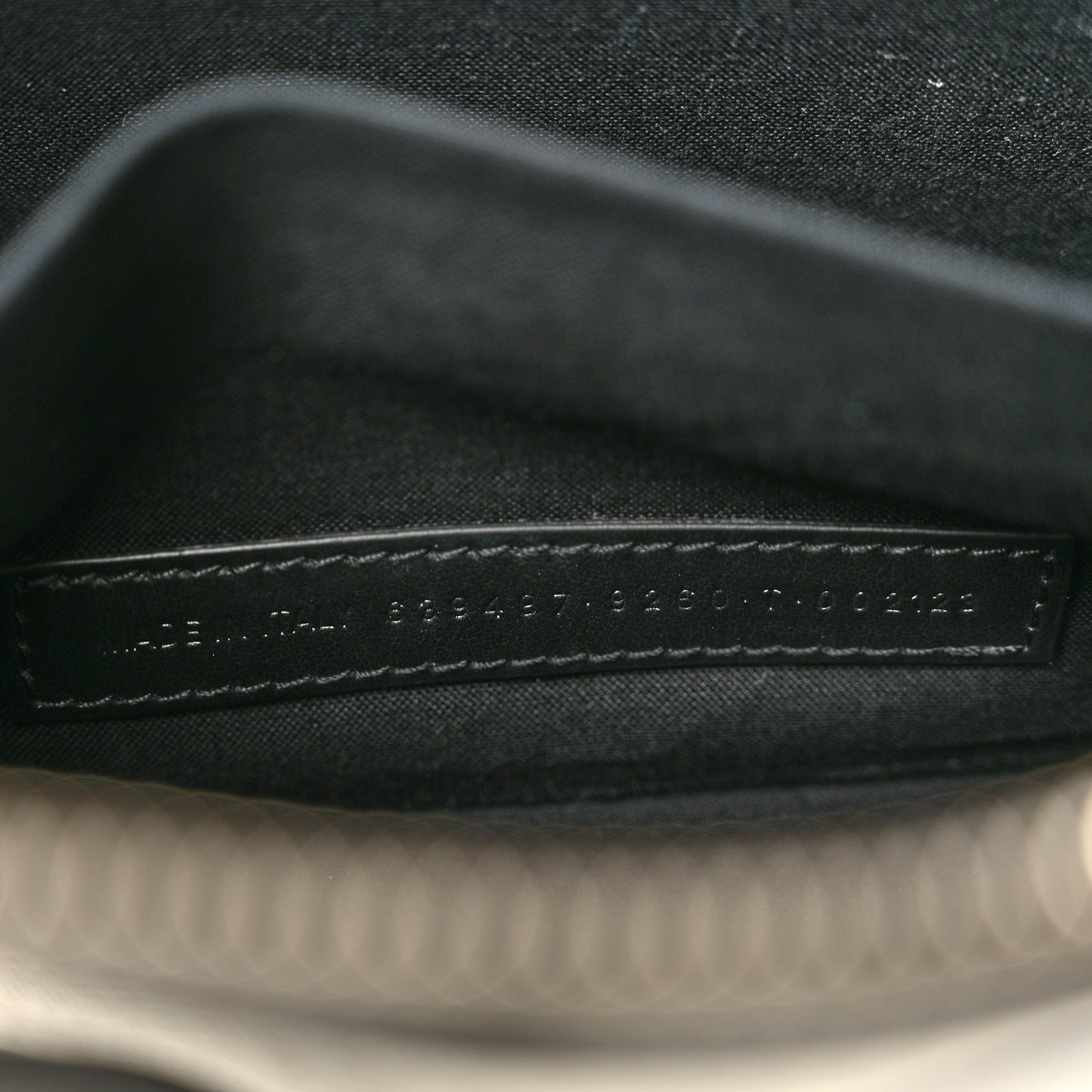 Cotton Canvas Pochette Crossbody Bag Black