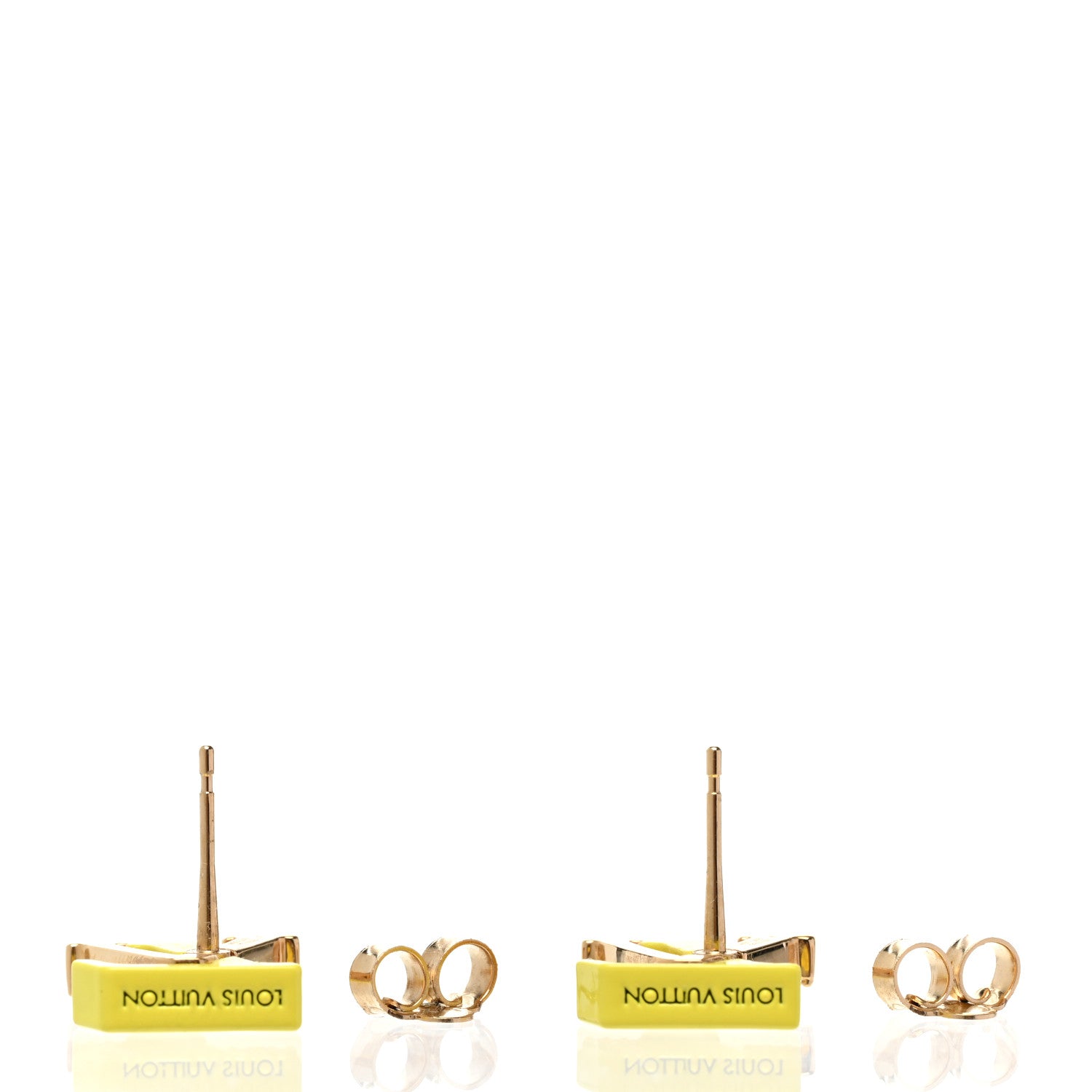 Louis Vuitton Crystal LV Iconic Sweety Earrings Yellow 4 of 4