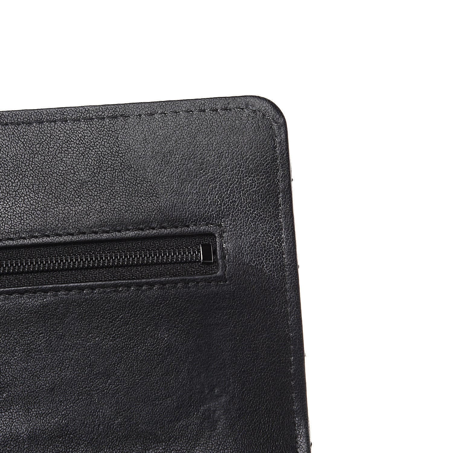 Chanel Sheepskin Chevron Quilted Reissue Wallet On Chain WOC So Black 8 of 13