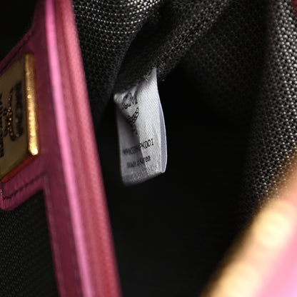 MCM Visetos Side Stud Small Stark Backpack Pink 7 of 12
