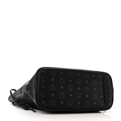 MCM Visetos Medium Liz Reversible Shopper Tote Black 6 of 15