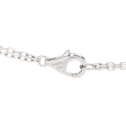 Cartier 18K White Gold 2 Diamond LOVE Necklace 4 of 5