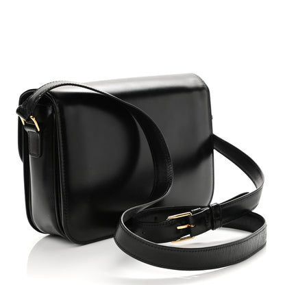 Celine Shiny Calfskin Medium Triomphe Black 3 of 17