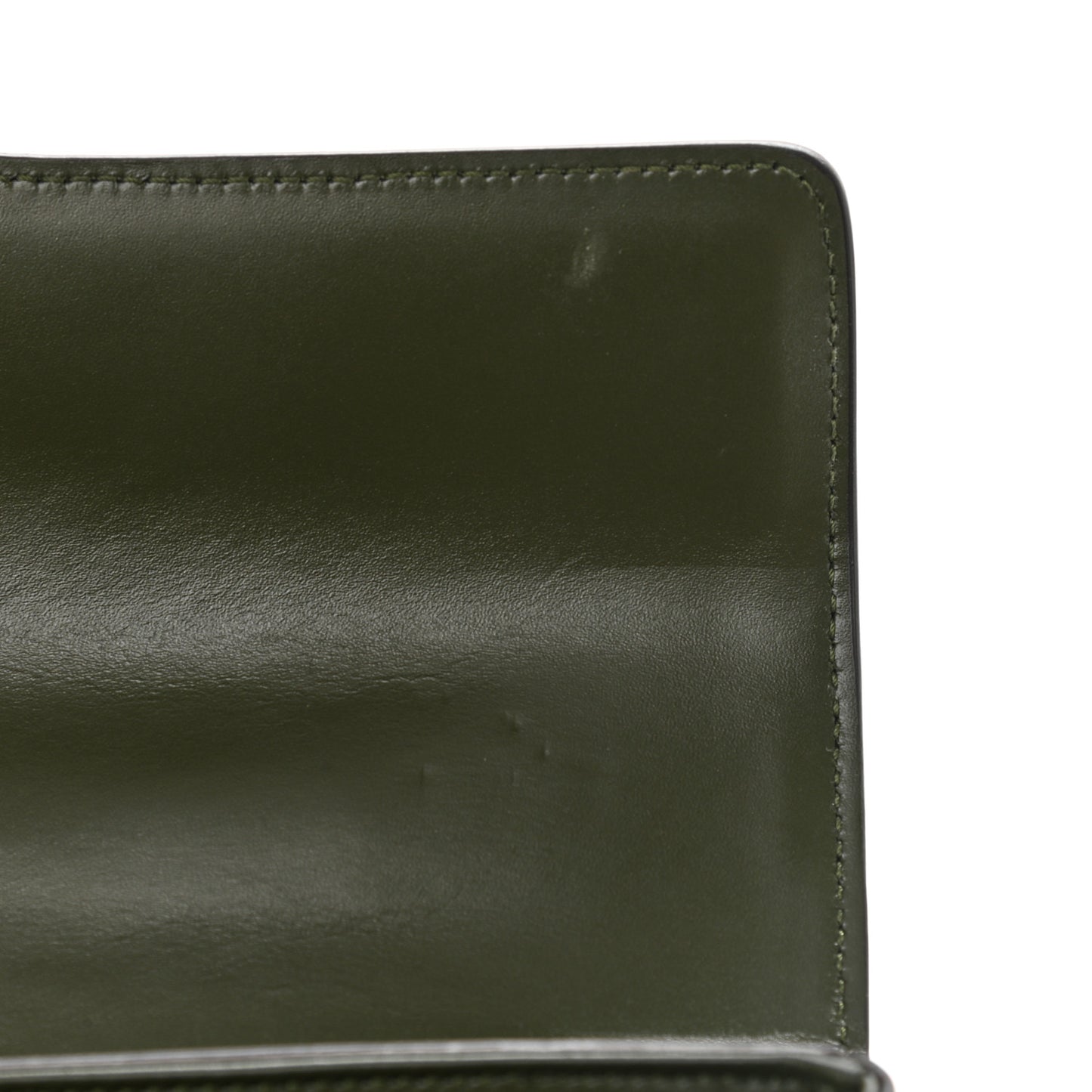 Satinated Calfskin Medium 16 Top Handle Bag Khaki
