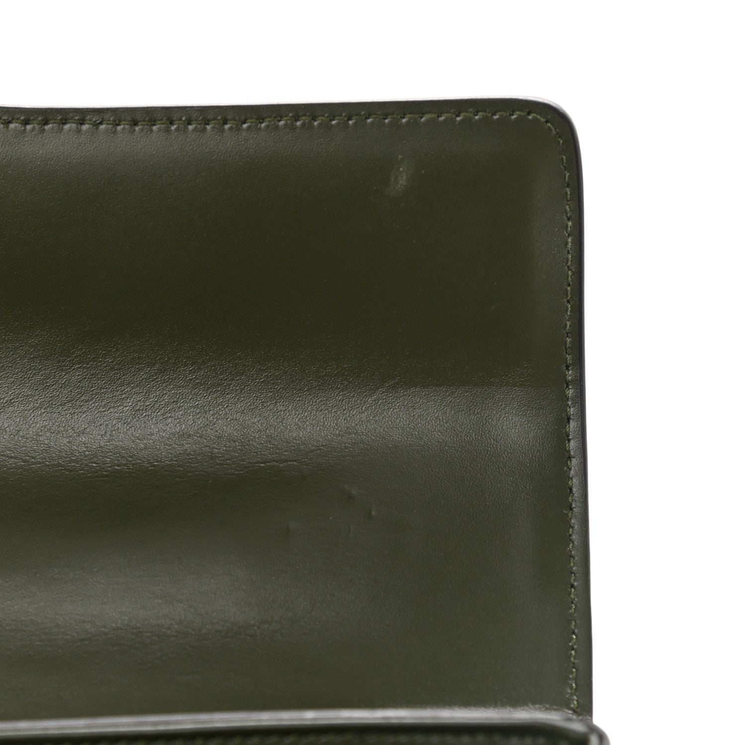 Celine Satinated Calfskin Medium 16 Top Handle Bag Khaki 14 of 17