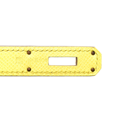 Hermes Epsom Birkin 30 Lime 8 of 11