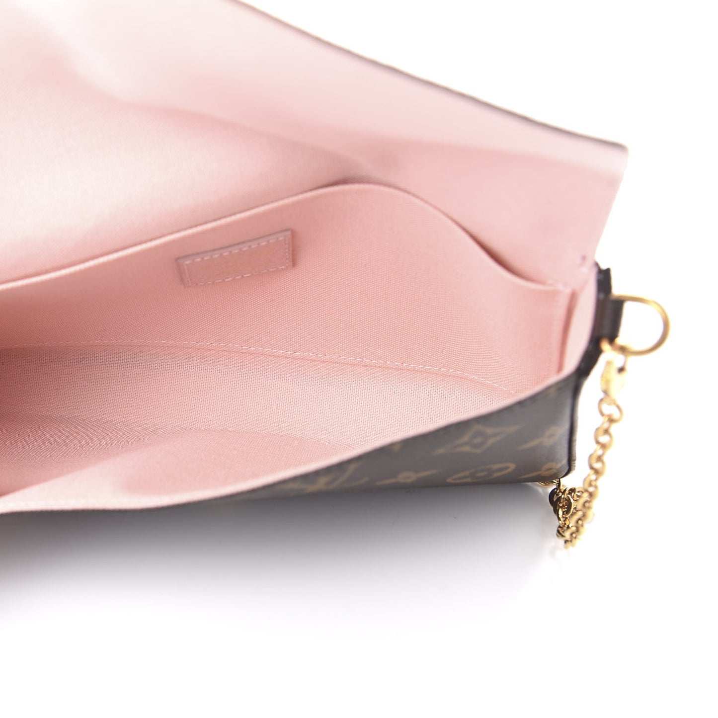 Monogram Valentine Dog Pochette Felicie Chain Wallet