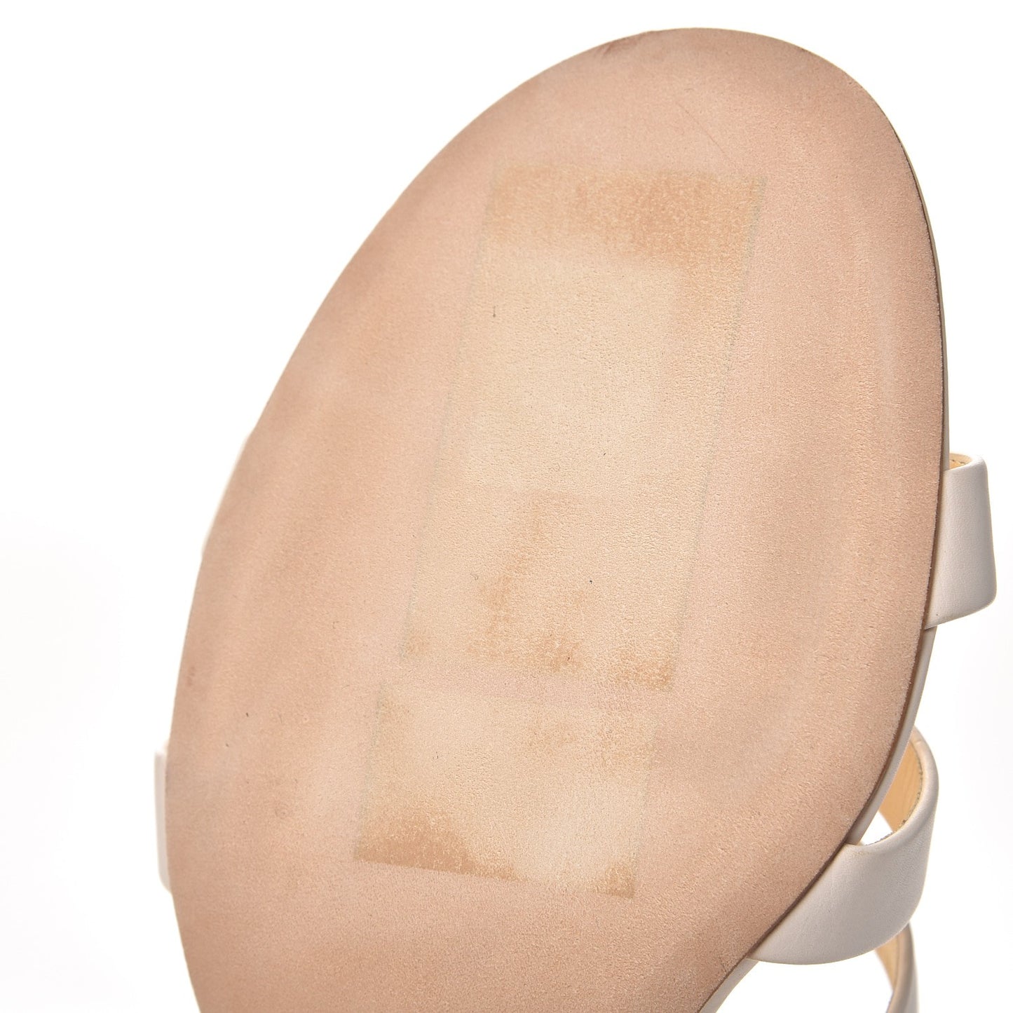 Calfskin Pearl Strappy Sandals 37 White