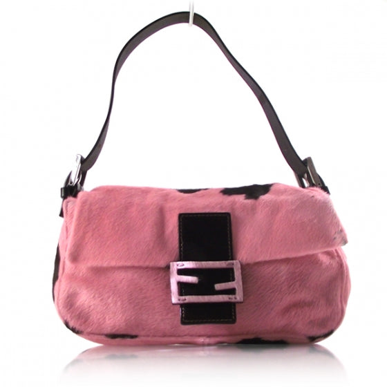Calf Hair Baguette Pink