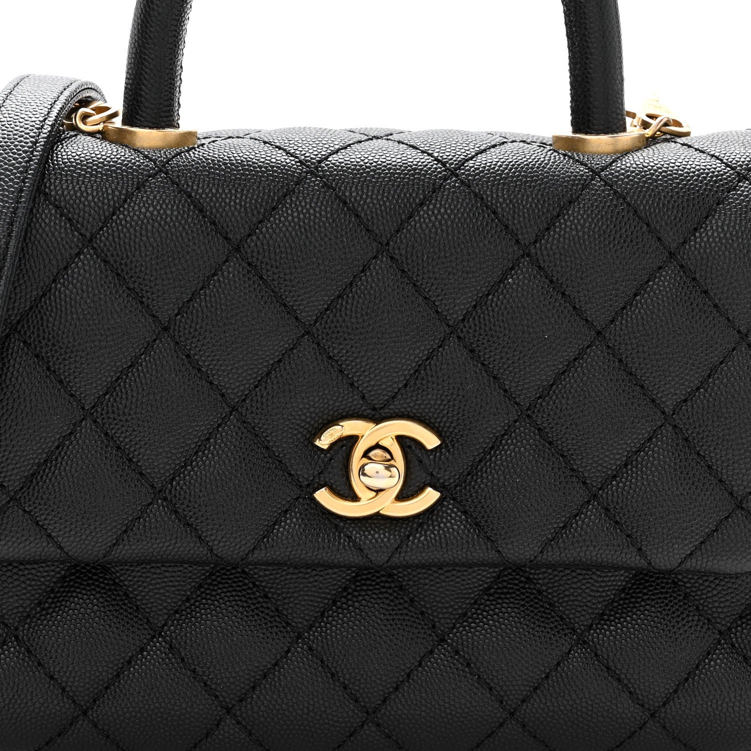 Chanel Caviar Quilted Mini Coco Handle Flap Black 7 of 9
