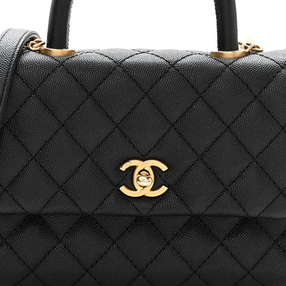 Chanel Caviar Quilted Mini Coco Handle Flap Black 7 of 9