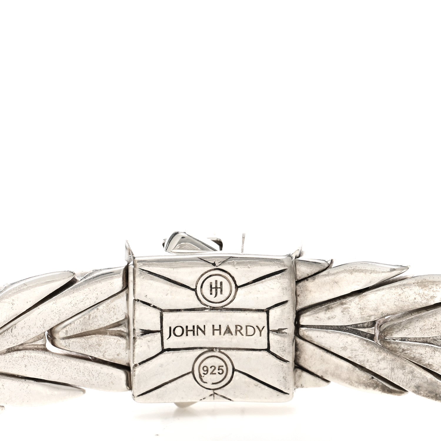 John Hardy Sterling Silver Diamond 11mm Modern Chain Bracelet 3 of 3