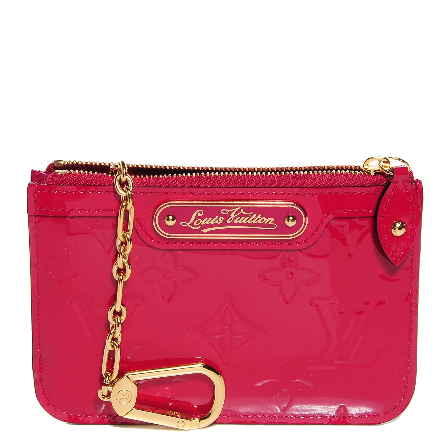 Louis Vuitton Vernis Key Pouch Rose Indien 1 of 7