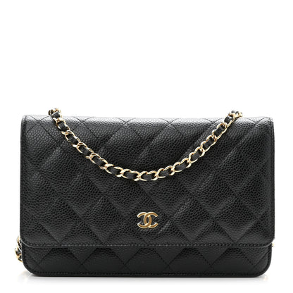 Chanel Caviar Quilted Wallet On Chain WOC Black 1 of 12