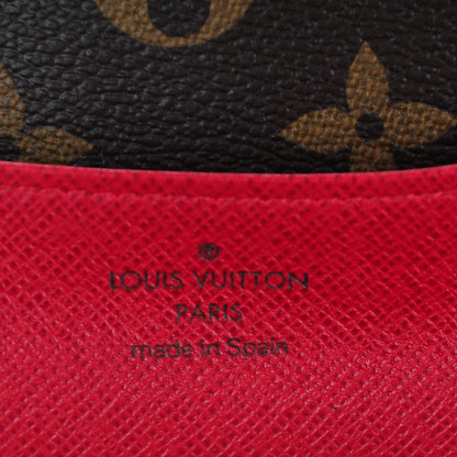 Louis Vuitton Monogram Emilie Wallet Red 6 of 8