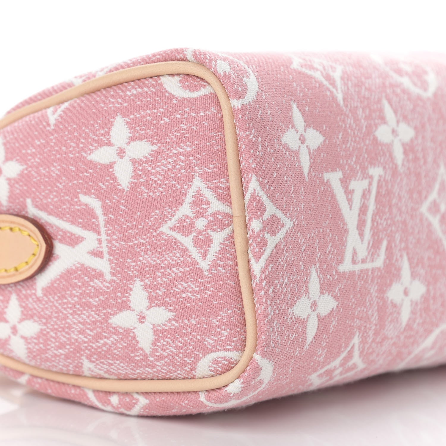 Louis Vuitton Monogram Jacquard Denim Nano Speedy Bandouliere Pink 8 of 10