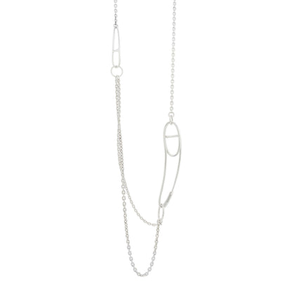 Hermes Sterling Silver Chaine d'Ancre Punk Long Necklace 1 of 5