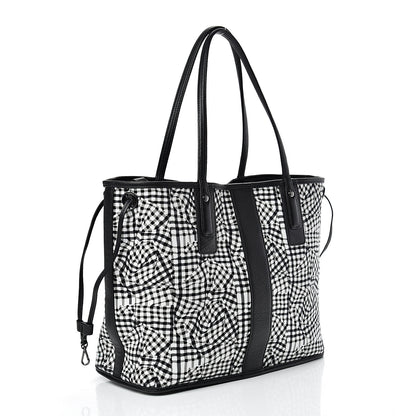 MCM Visetos Medium Liz Reversible Shopper Tote Black 4 of 17
