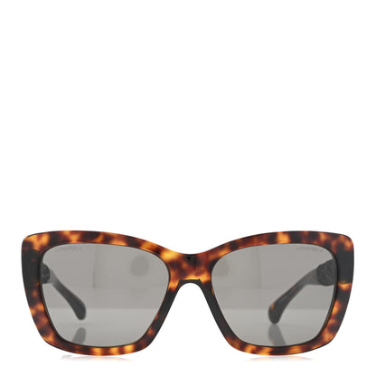 Chanel Acetate Calfskin Square Sunglasses 5476-Q-A Tortoise 2 of 8
