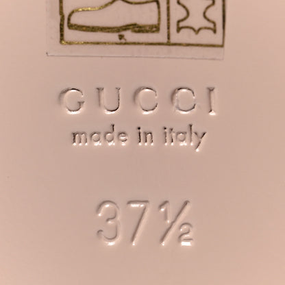 Gucci Canvas GG Monogram Horsebit Womens Princetown Slippers 37.5 Gardenia Hibiscus Red 6 of 8