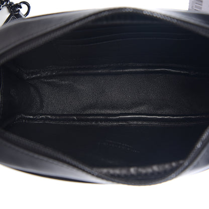 Saint Laurent Calfskin Tiger Burnout Monogram Lou Camera Bag Black Multicolor 4 of 10