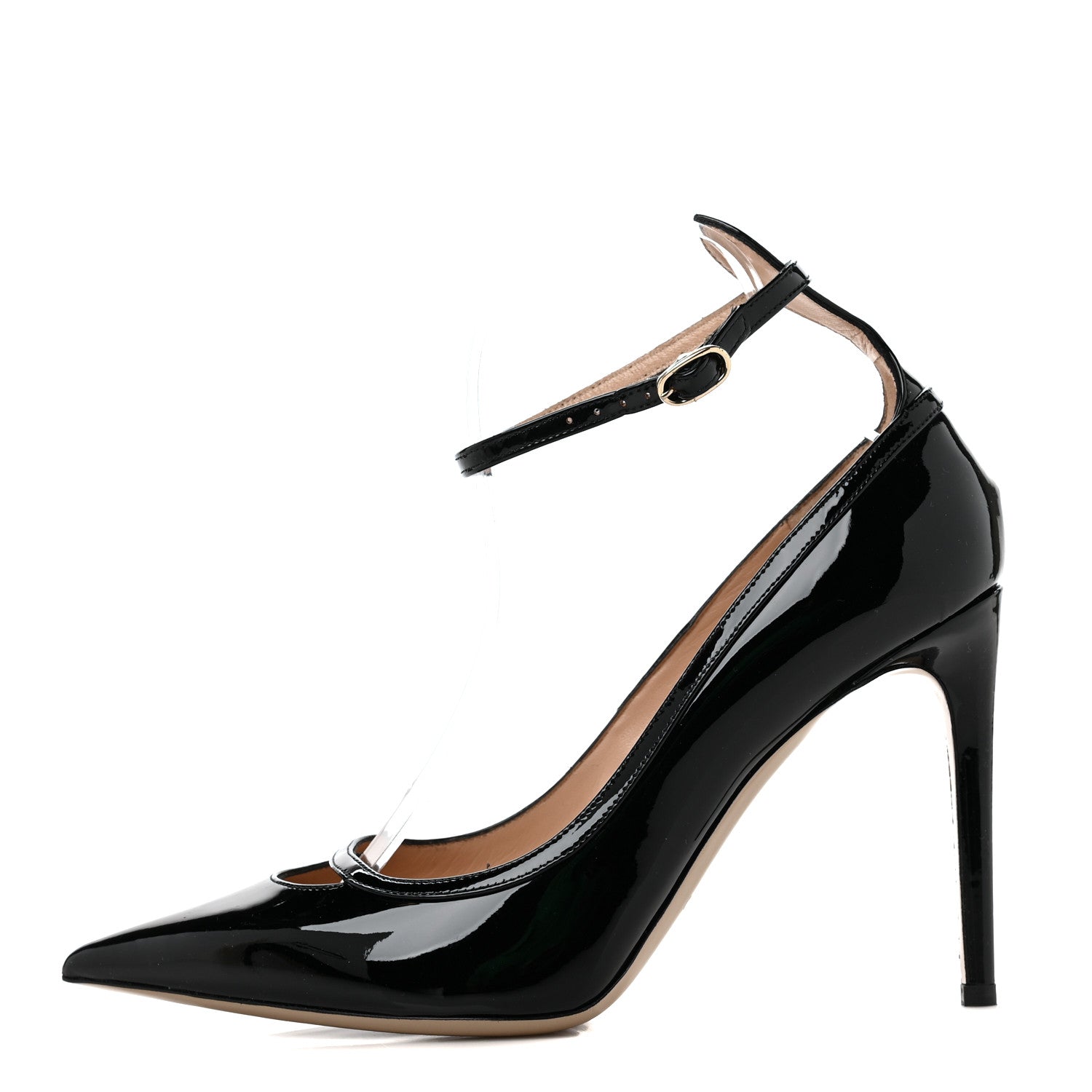 Valentino Garavani Patent Mary Jane Pumps 39 Black 1 of 9
