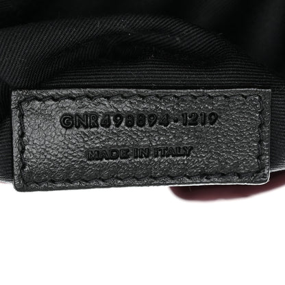 Saint Laurent Lambskin Matelasse Monogram Medium Niki Chain Satchel Rouge Legion 8 of 13