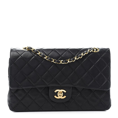 Chanel Lambskin Quilted Medium Double Flap Black 1 of 15