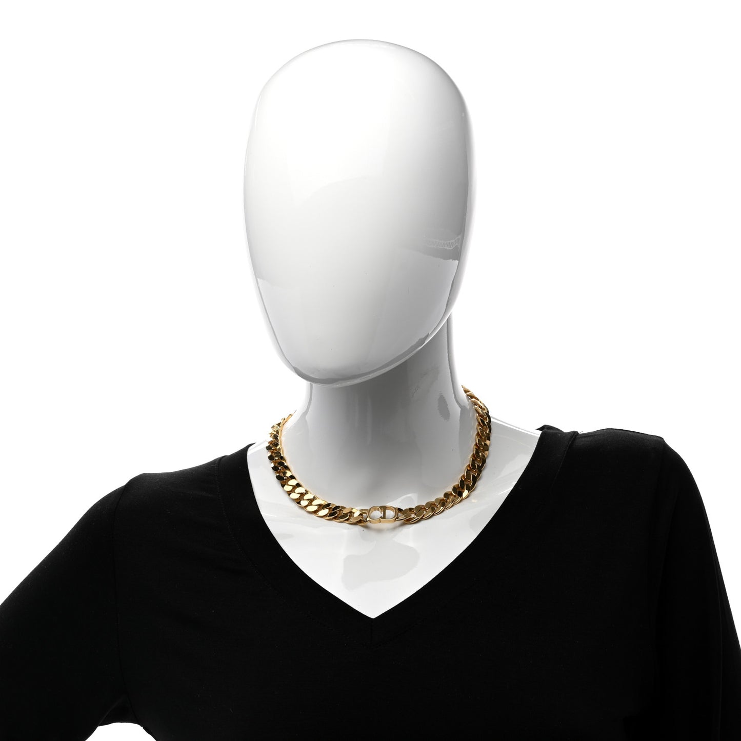 Metal Danseuse Etoile Chain Choker Necklace Gold
