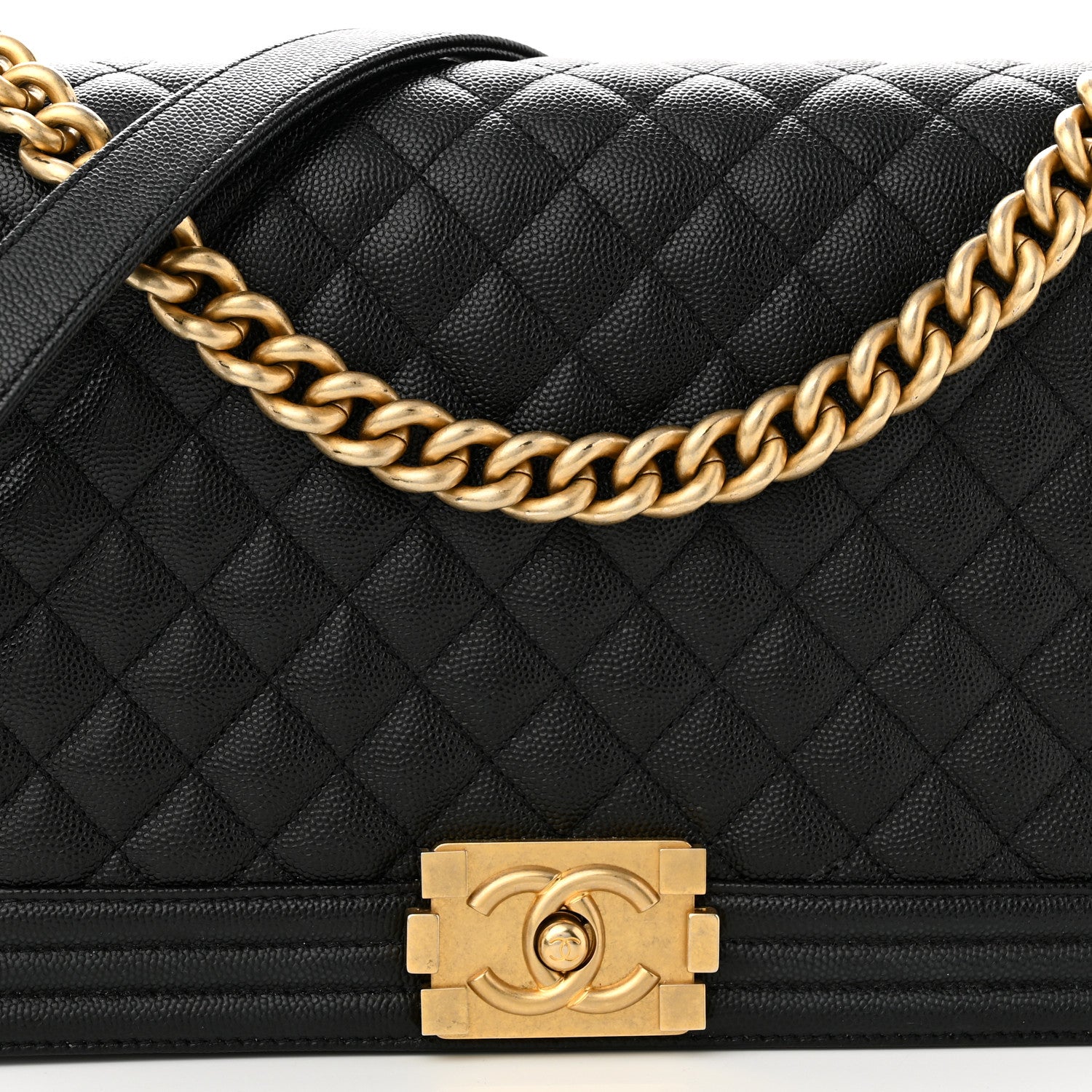 Chanel Caviar Quilted New Medium Boy Flap Black 8 of 10