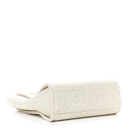 Chanel Lurex Boucle Mini Deauville Tote White 3 of 8