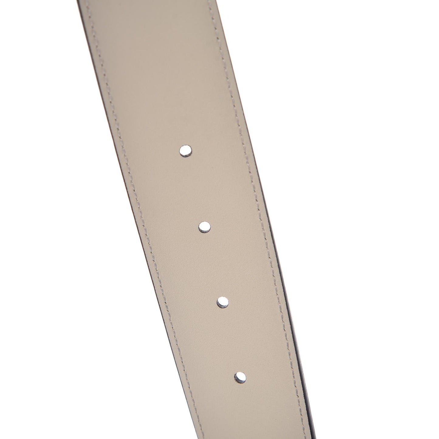 Calfskin Double G 40mm Belt 65 26 Mystic White