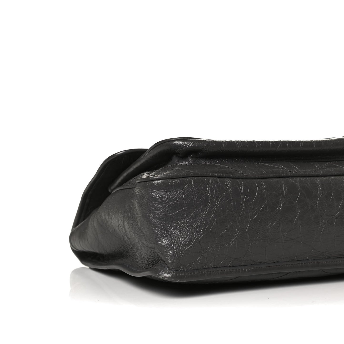 Crinkled Calfskin Matelasse Monogram Large Niki Chain Satchel Storm