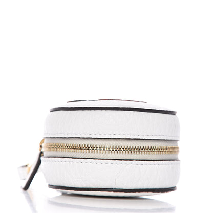 Fendi X FILA Calfskin Mania Backpack Help Bag Charm White Blueberry Multicolor 9 of 15