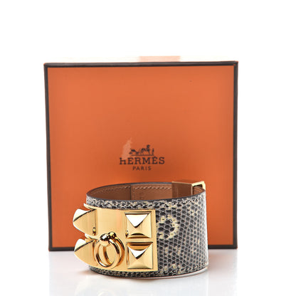 Hermes Lizard Collier De Chien CDC Bracelet T3 Ombre 8 of 8