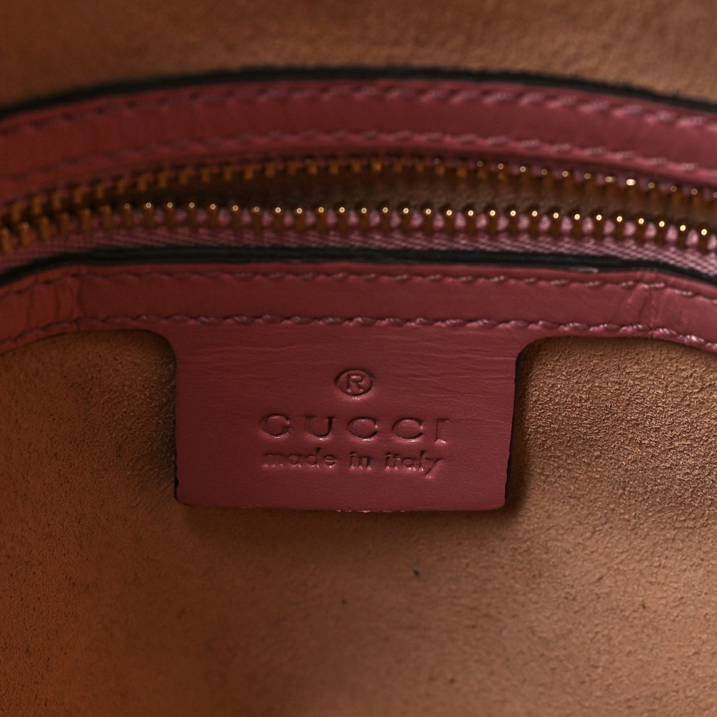 Guccissima Signature Linea A Foldover Tote Rose Baby Candy