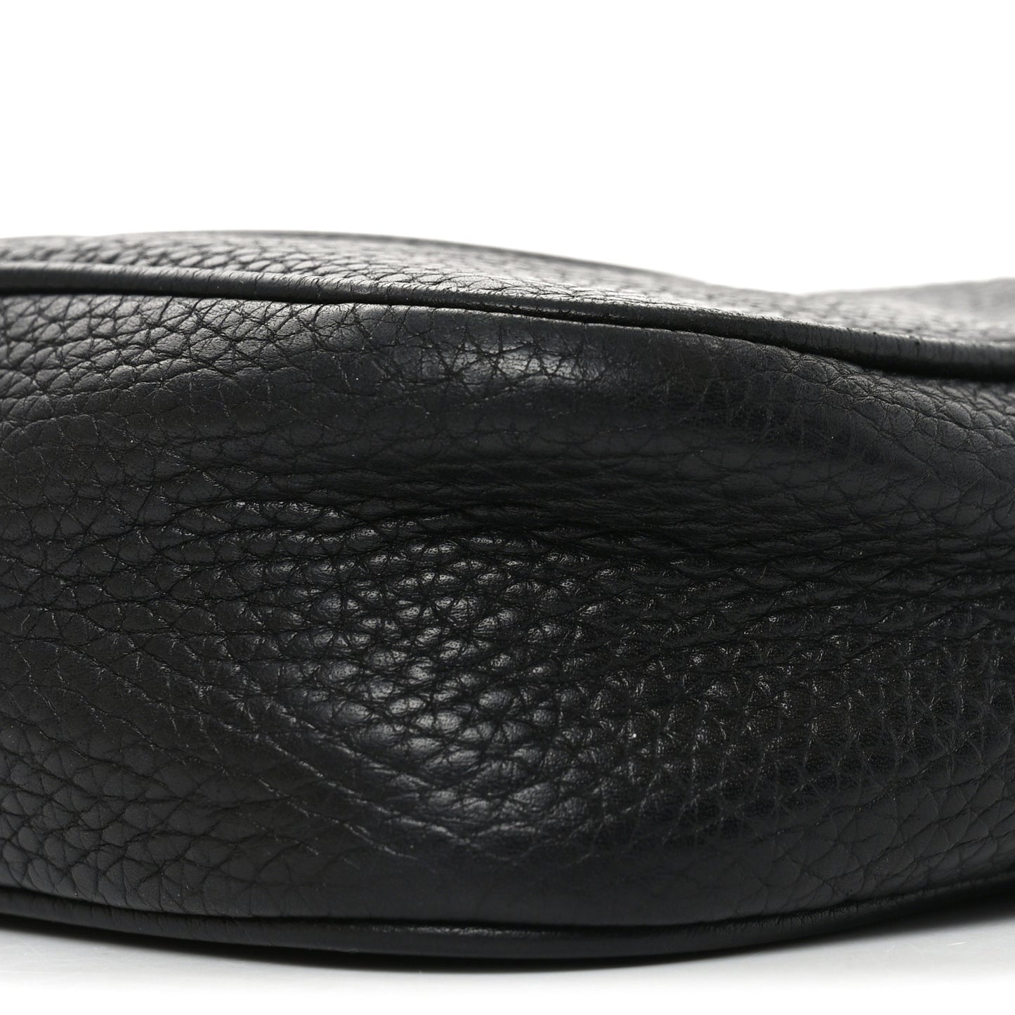 Pebbled Calfskin Mini Soho Disco Bag Black