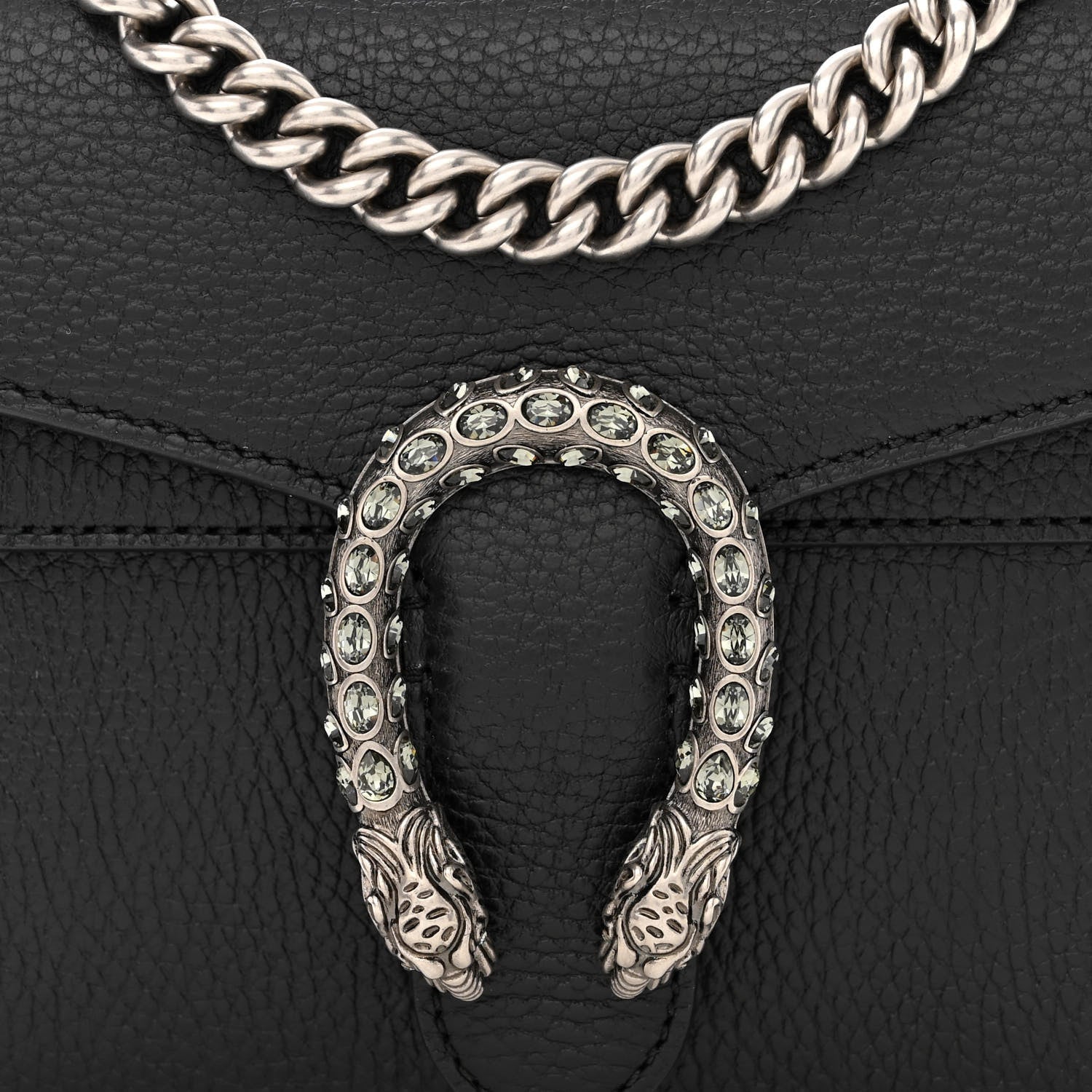 Gucci Calfskin Mini Dionysus Shoulder Bag Black 8 of 11