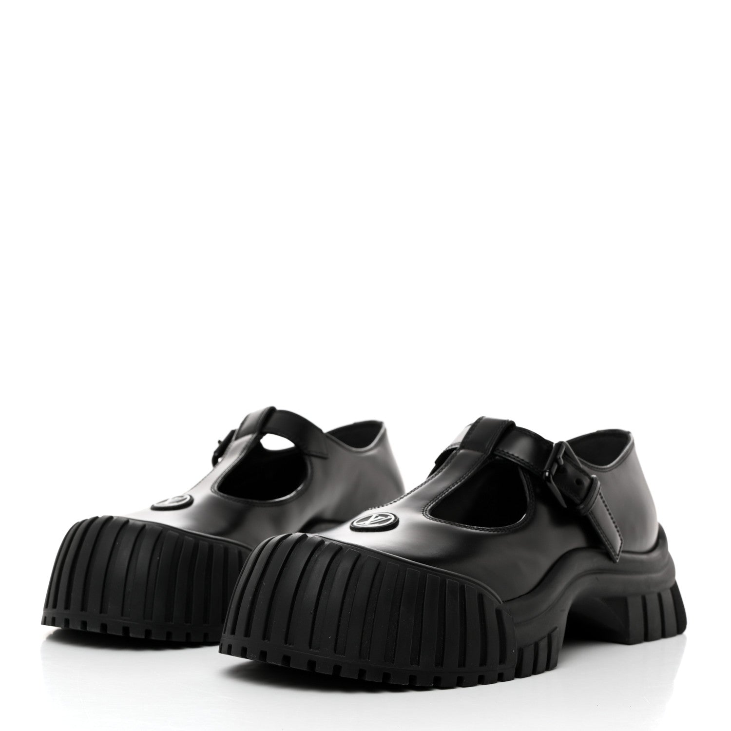 Louis Vuitton Glazed Calfskin Record Mary Jane 40 Black 3 of 9
