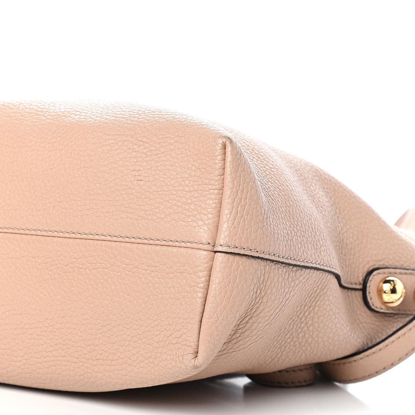 Pebbled Calfskin Small Tote Nude