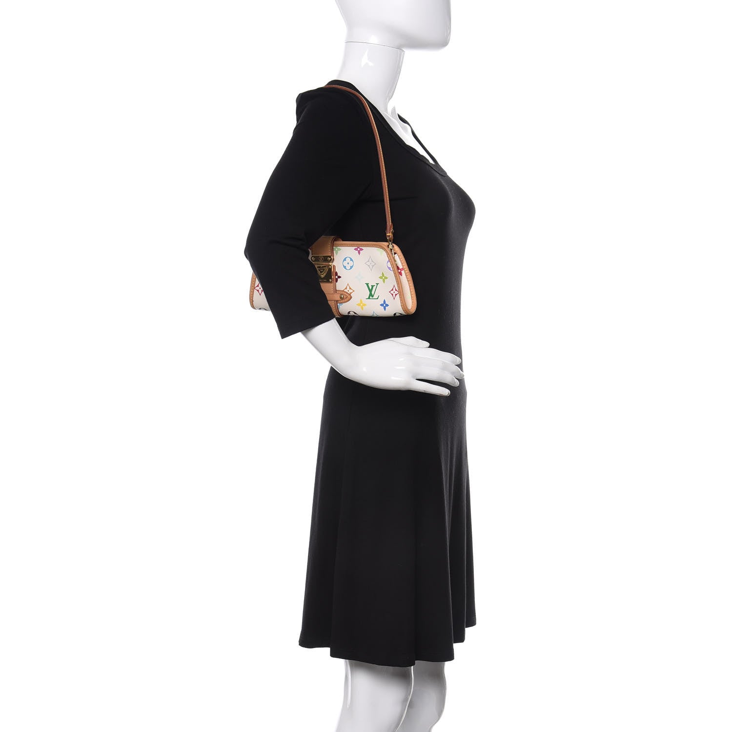 Louis Vuitton Monogram Multicolor Shirley White 2 of 8