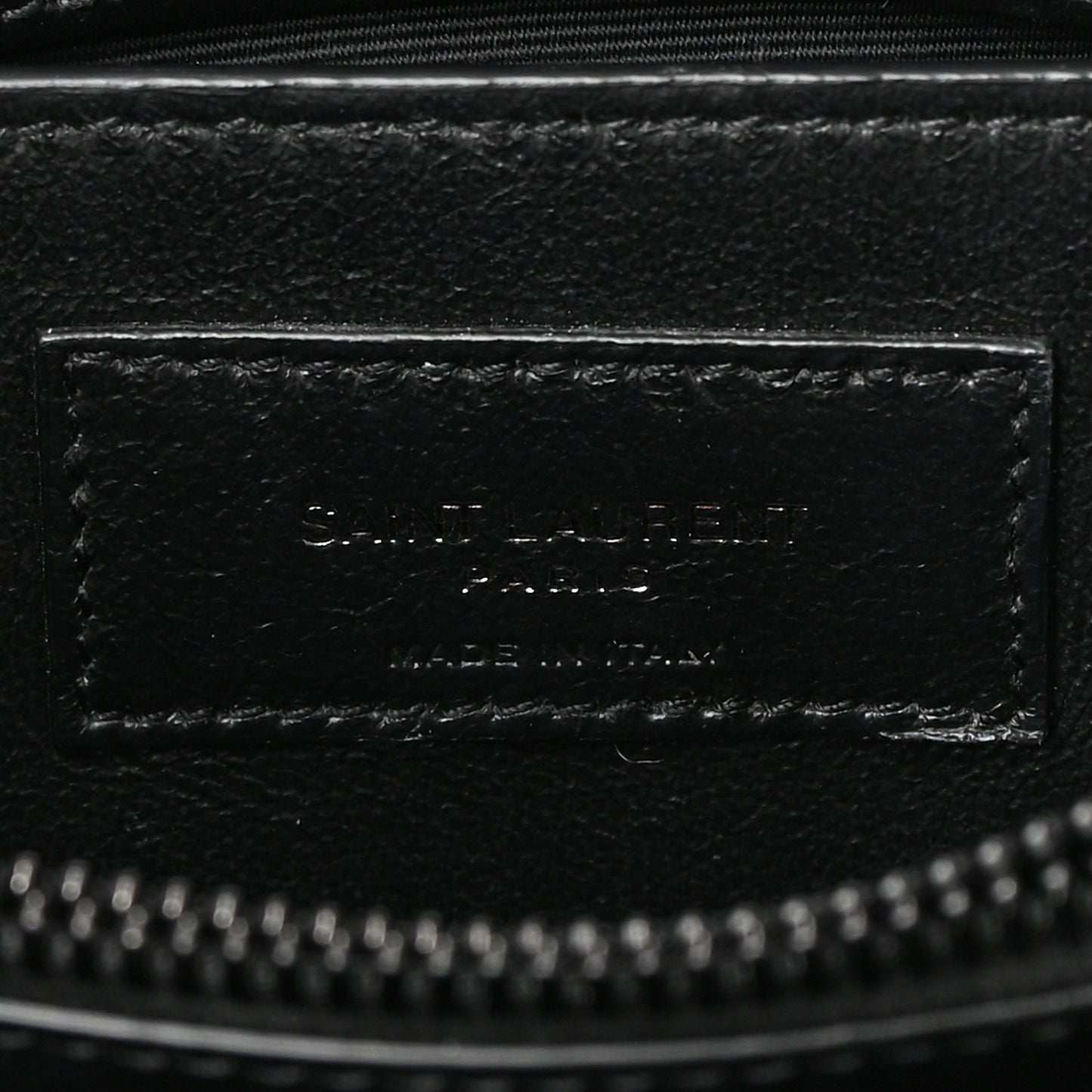 Calfskin Y Quilted Monogram Small Loulou Chain Satchel Black