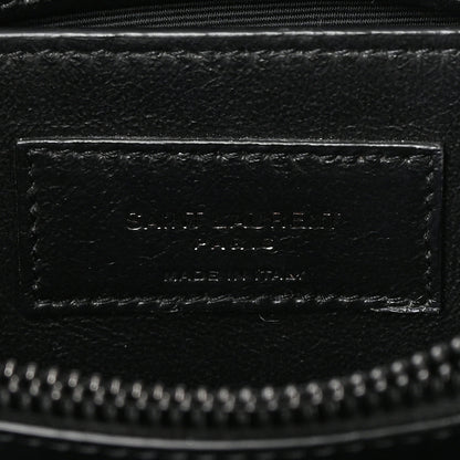 Saint Laurent Calfskin Y Quilted Monogram Small Loulou Chain Satchel Black 6 of 14