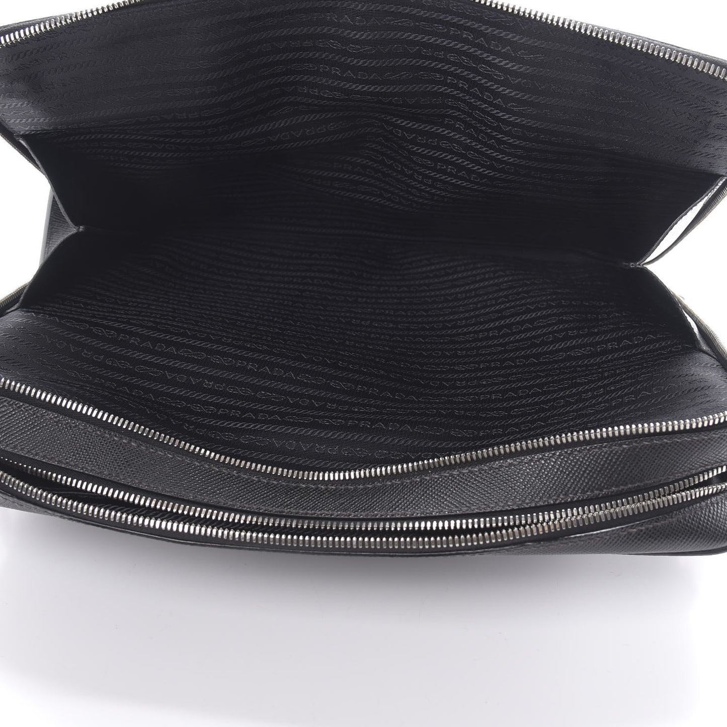Saffiano Cuir Briefcase Black