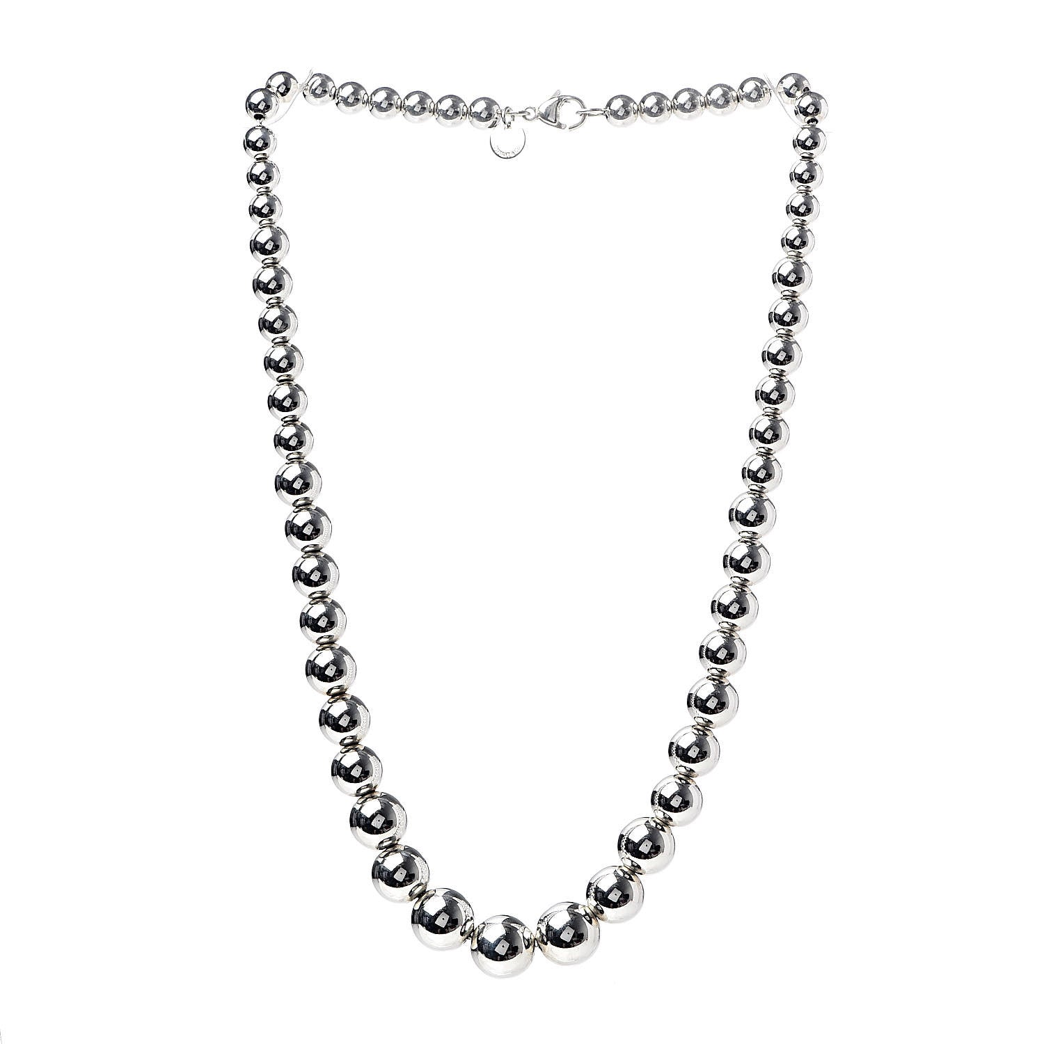 Tiffany Sterling Silver HardWear Graduated Ball Necklace 3 of 5